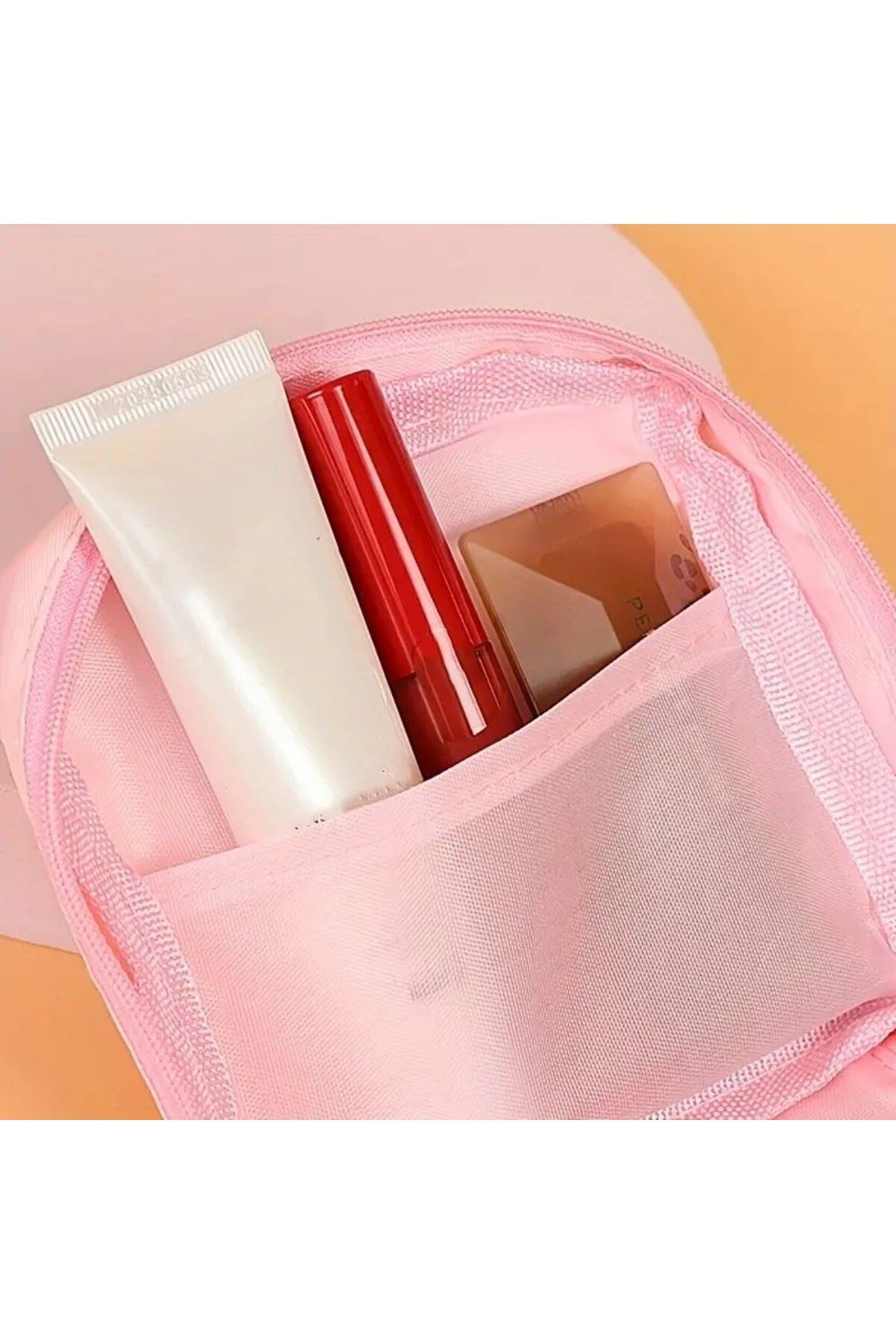 Small square shop makeup bag