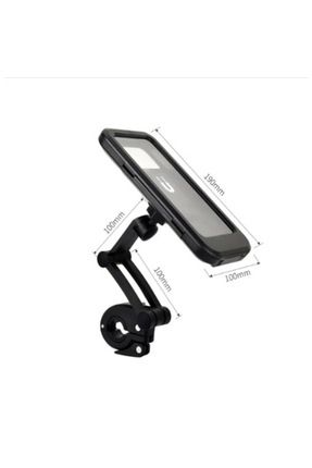 Su Geçirmez Mıknatıslı Motorsiklet Telefon Tutucu+Gidon Bağlantıs Image 0