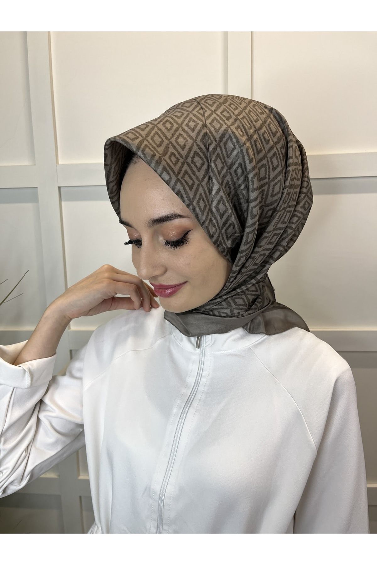 Siyane Scarf Baklava Pattern Cotton Soft Scarf 00970 Trendyol