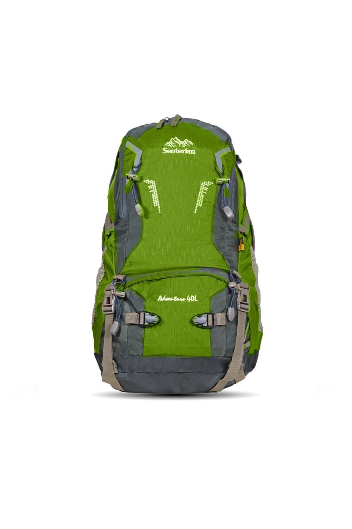 Senterlan Backpack Green Textured Trendyol