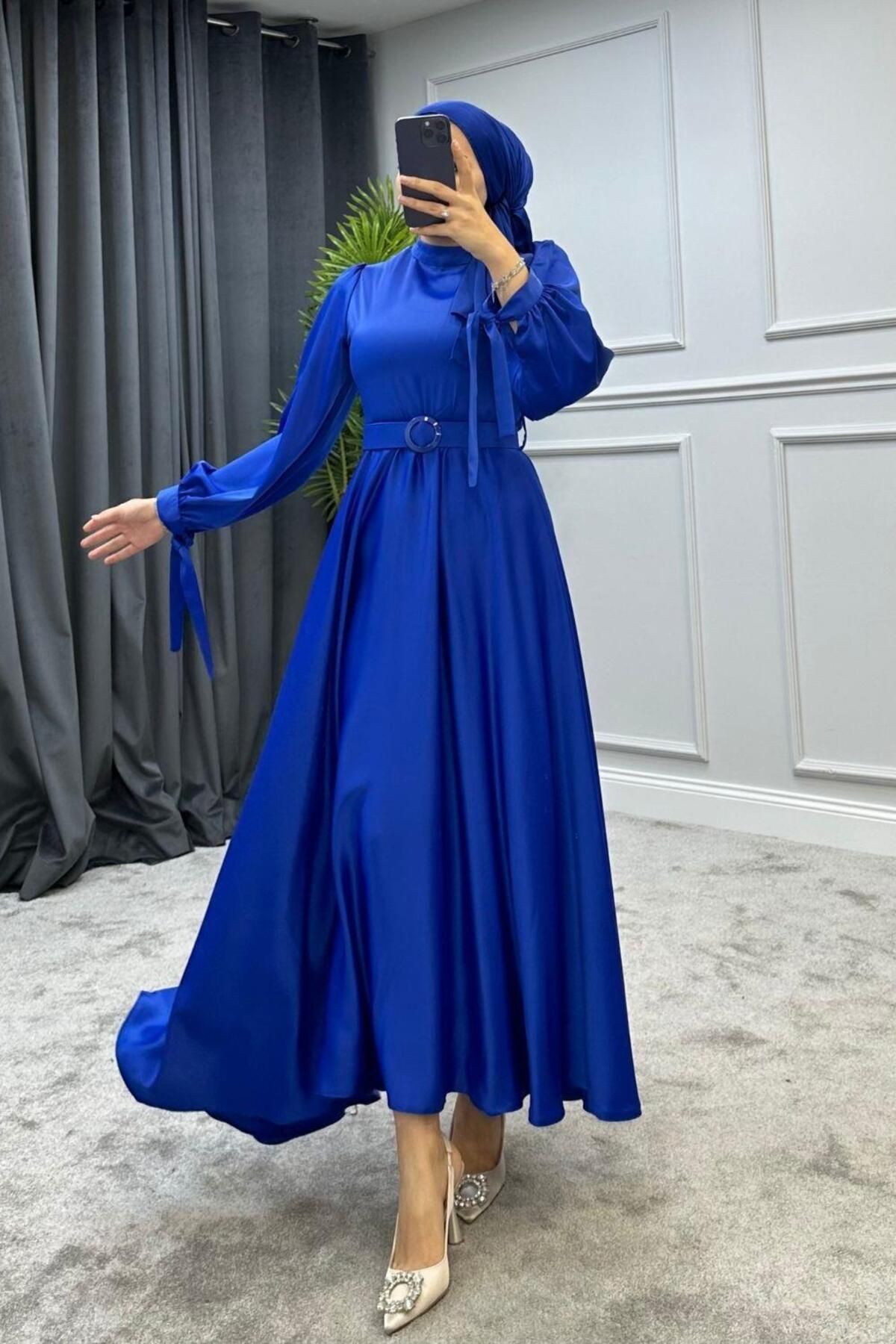 Dark new arrivals blue maxi