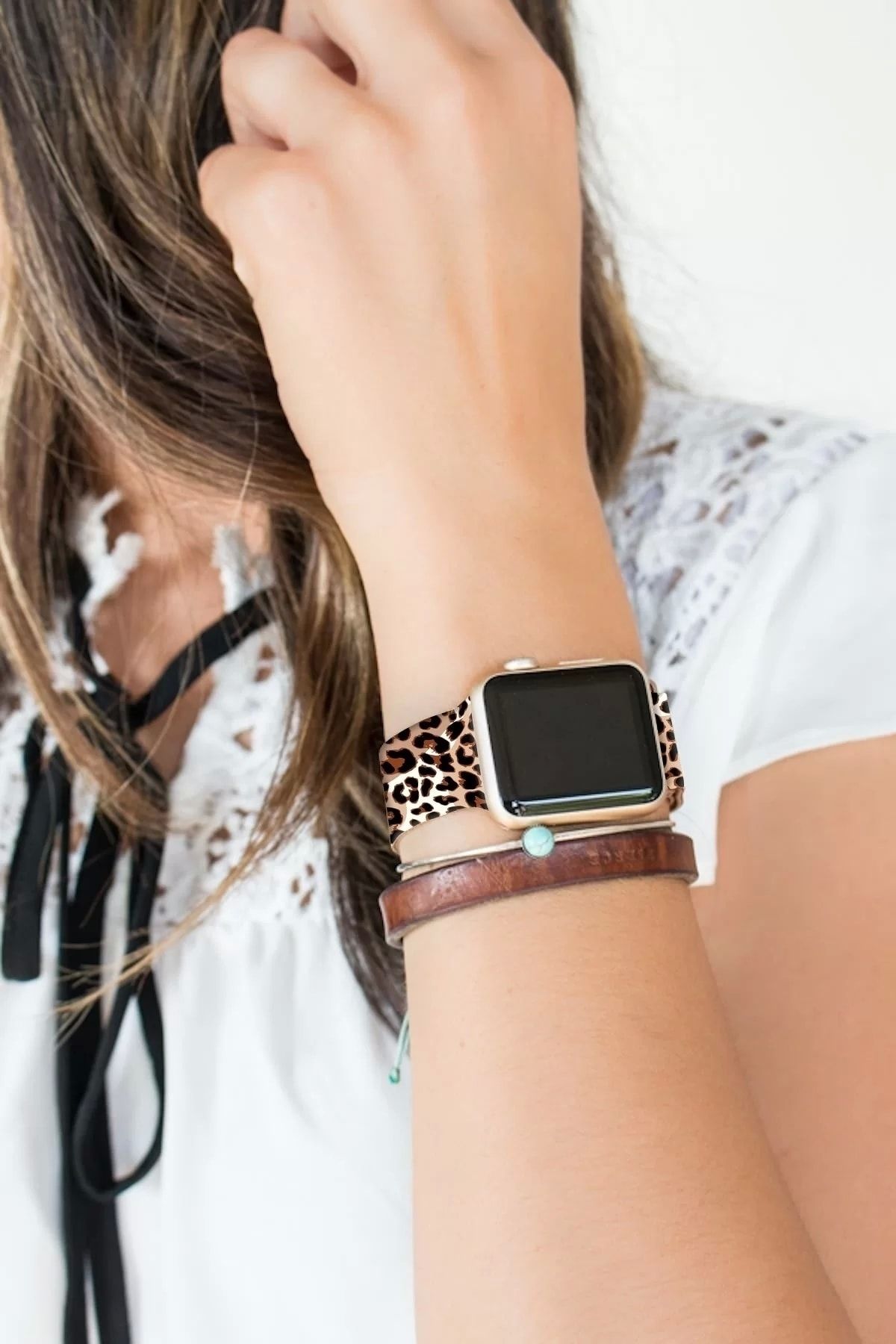 Leopard apple sale watch band