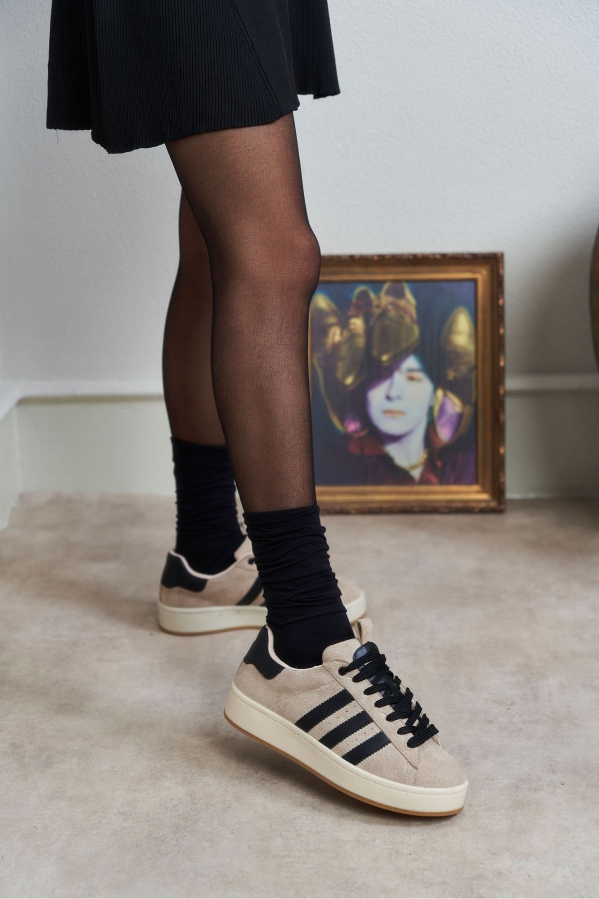 Dark on sale beige shoes