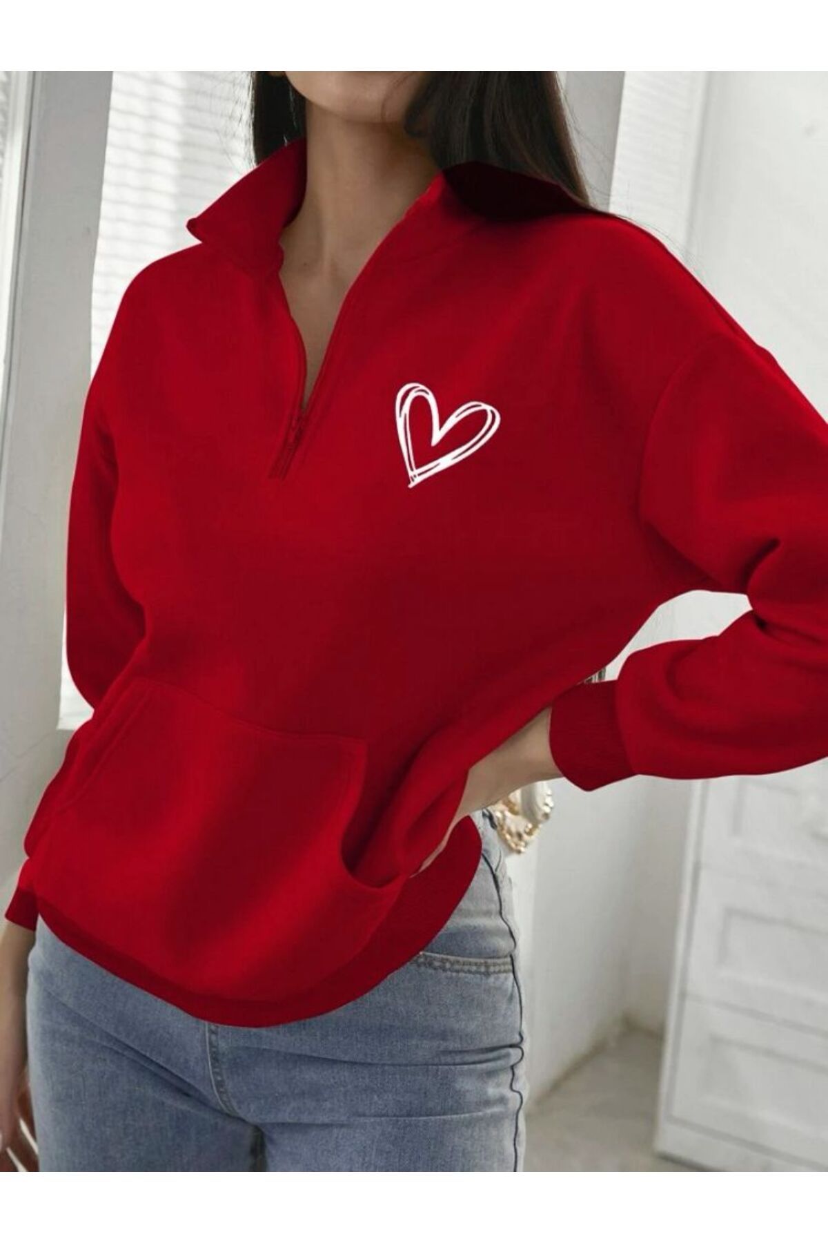 Selena red sweatshirt store