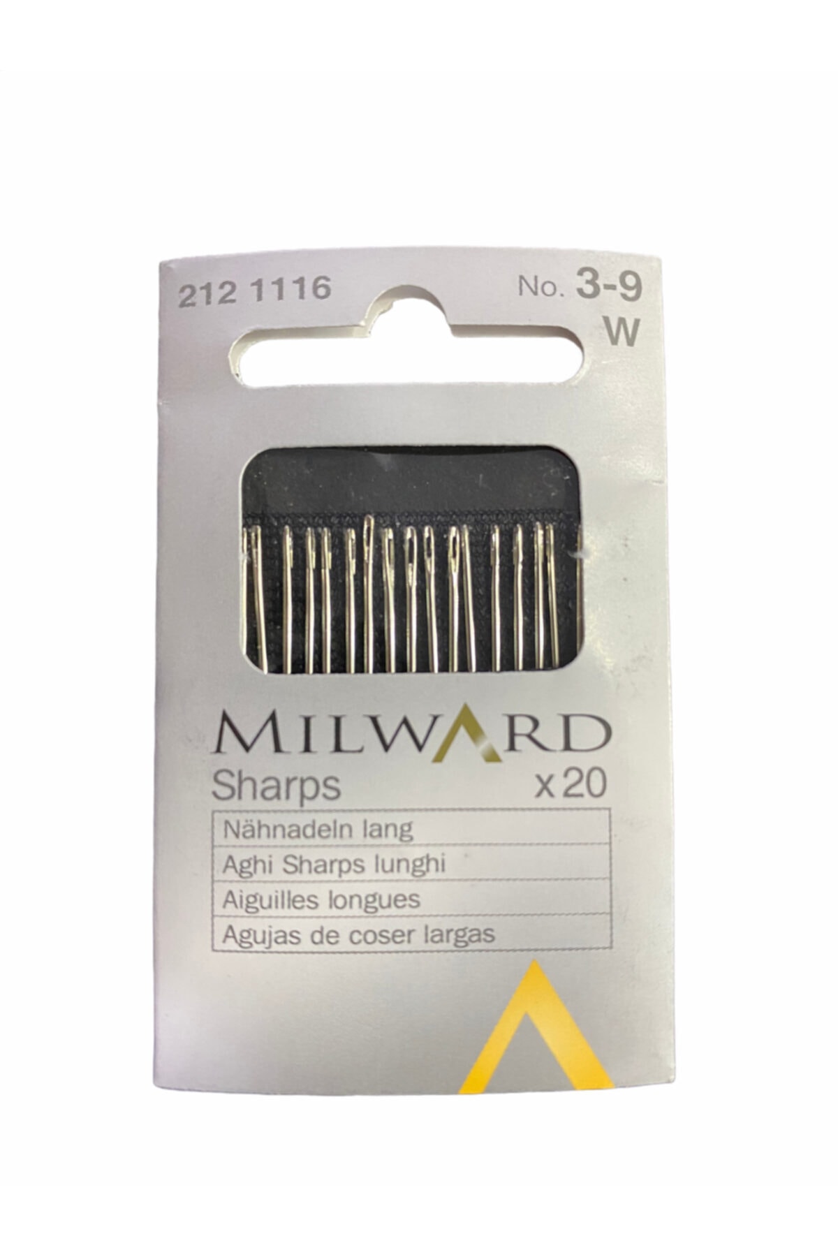 Milward Sivri Uçlu Çelik Dikiş İğnesi  No: 3-9