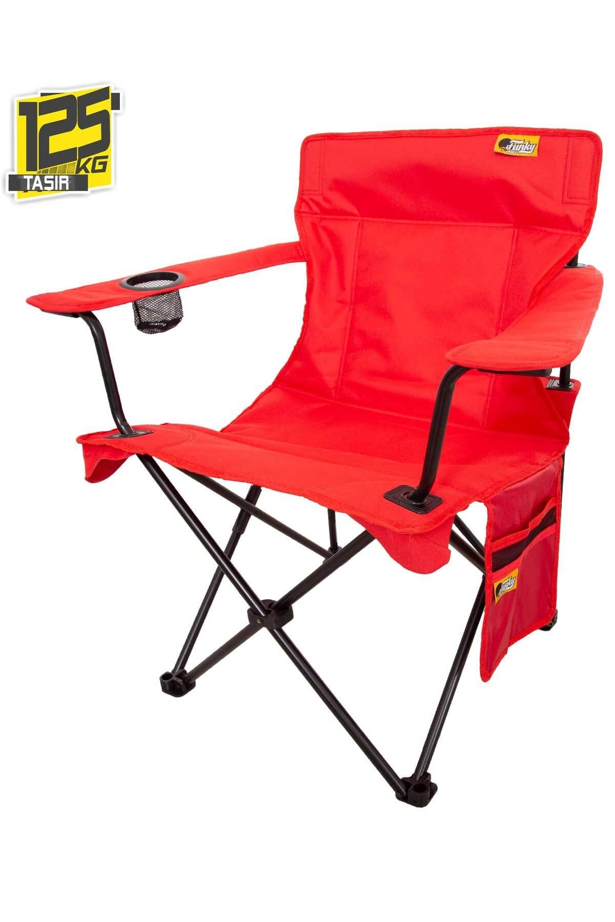 Funky Chairs Funky Chaırs V2 Kırmızı Lüks Kamp Sandalyesi