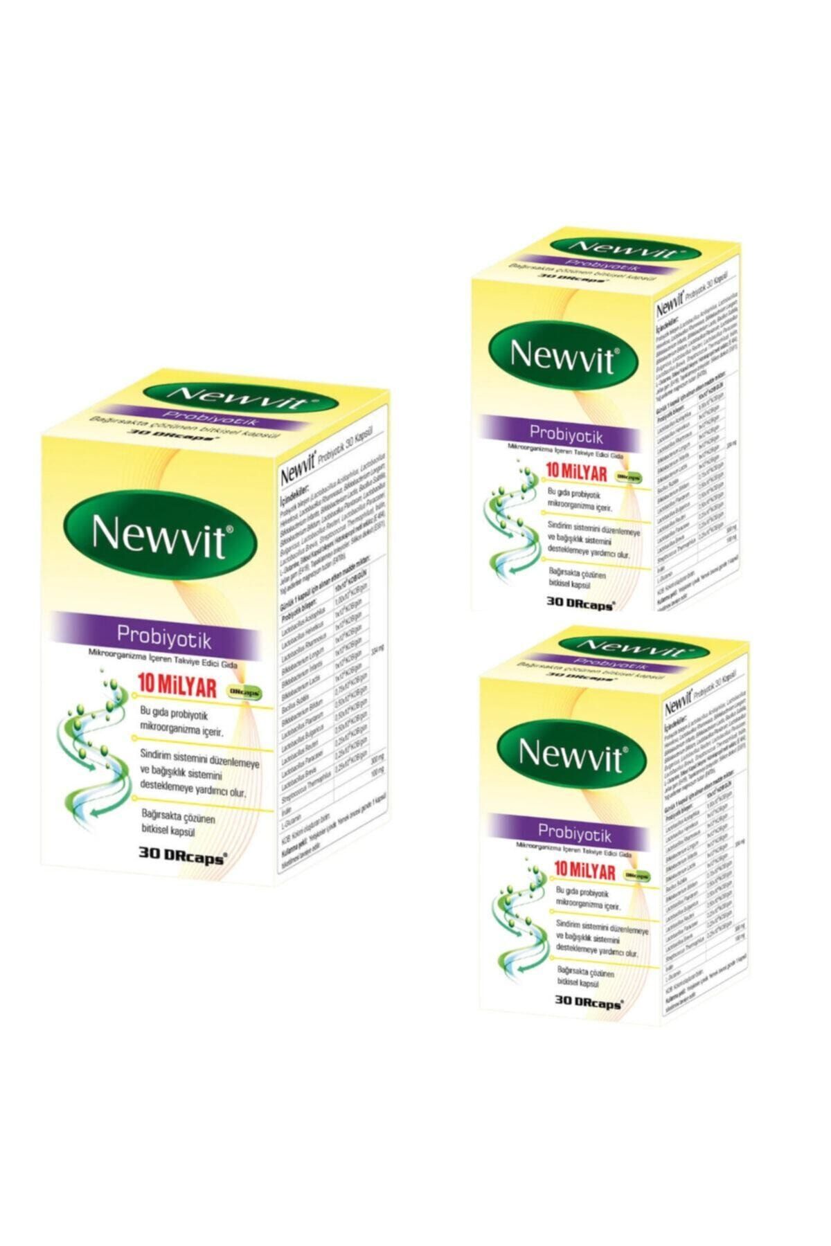 Newvit Probiyotik 30 Kapsül 3'lü Set