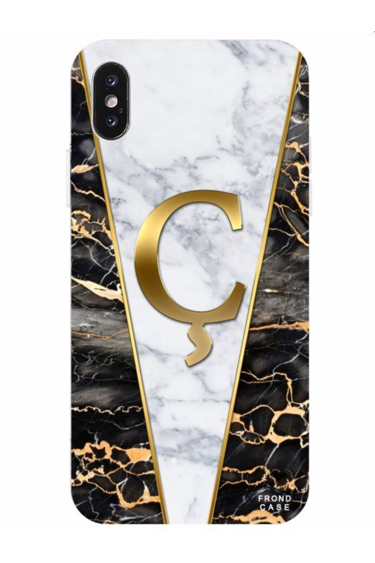 Frondcase Iphone Xs Max C Harfli Gold Mermer Telefon Kilifi Fiyati Yorumlari Trendyol