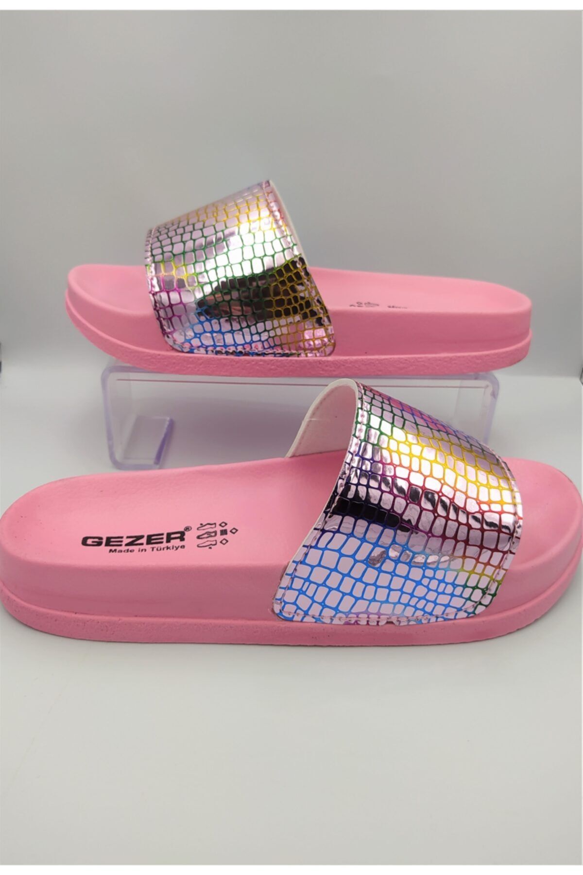 Pink brand clearance slippers