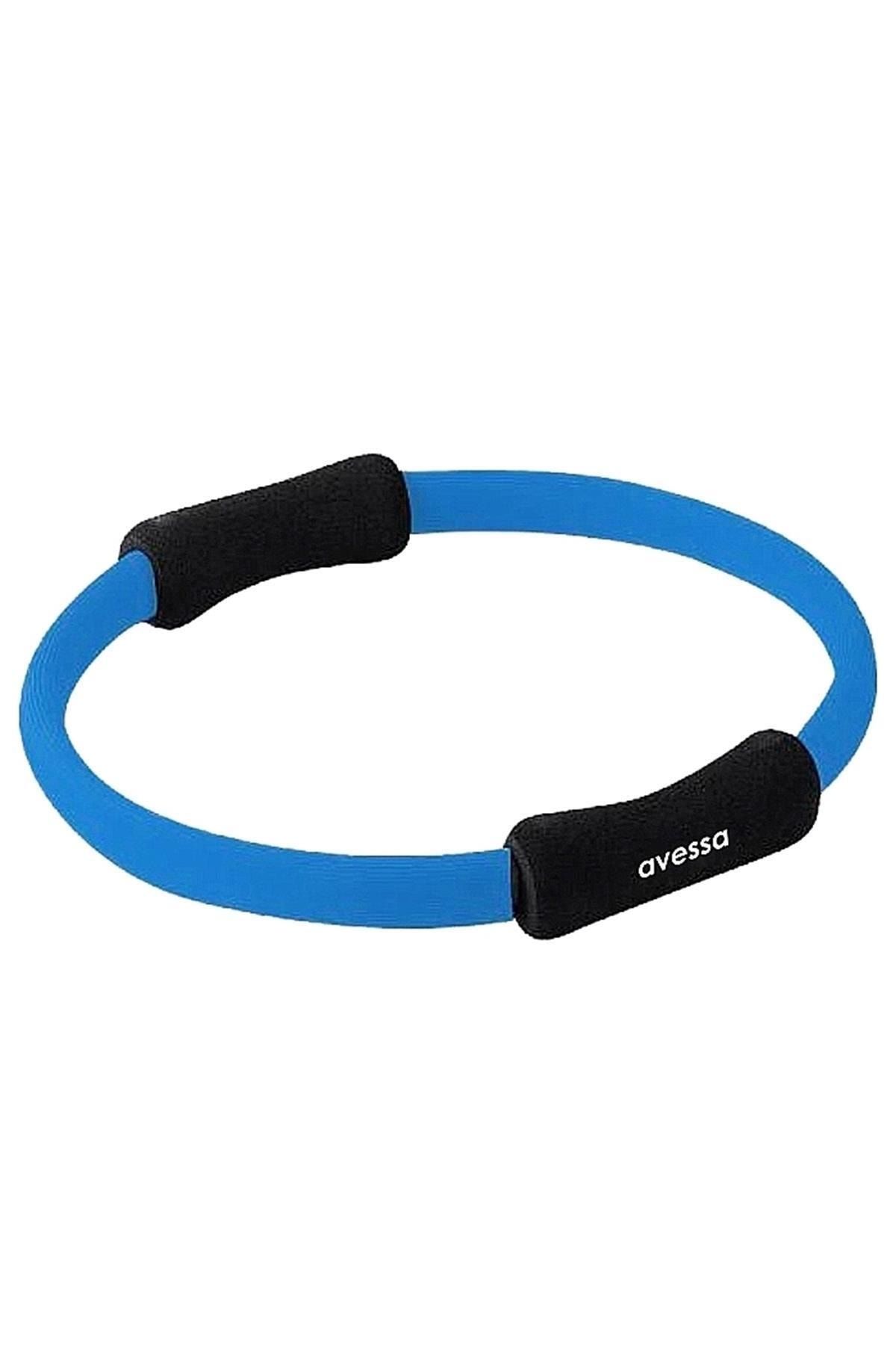 AVESSA 35 Cm Pilates Çemberi Sünger Tutaçlı Mavi