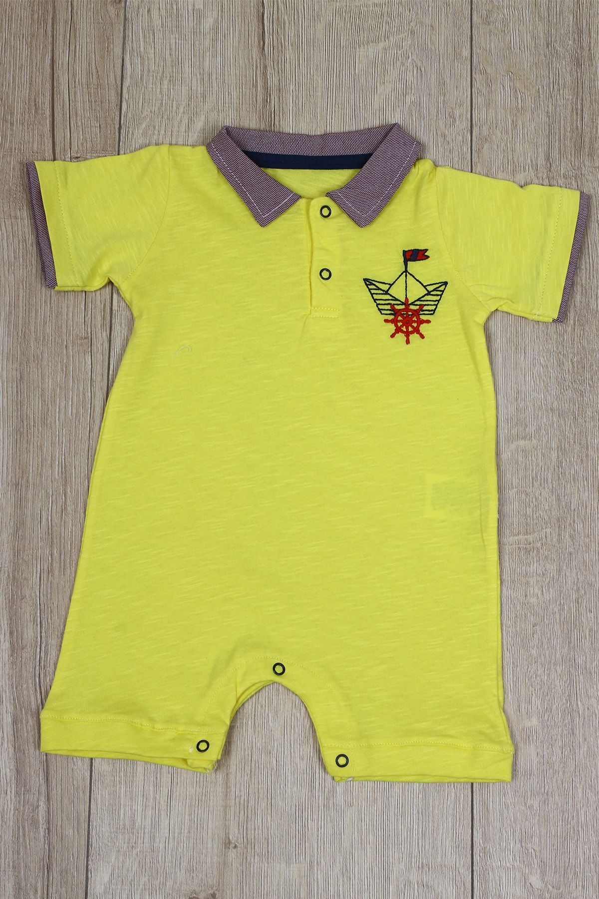 Yellow top polo jumpsuit