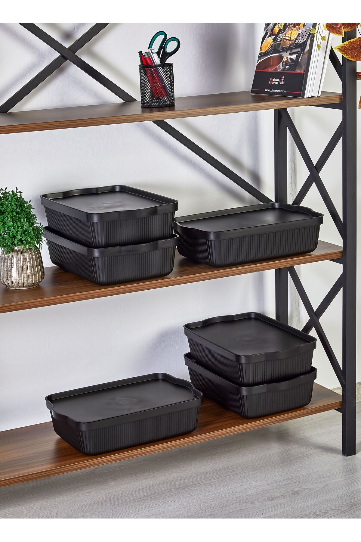 Home storage shop boxes with lids