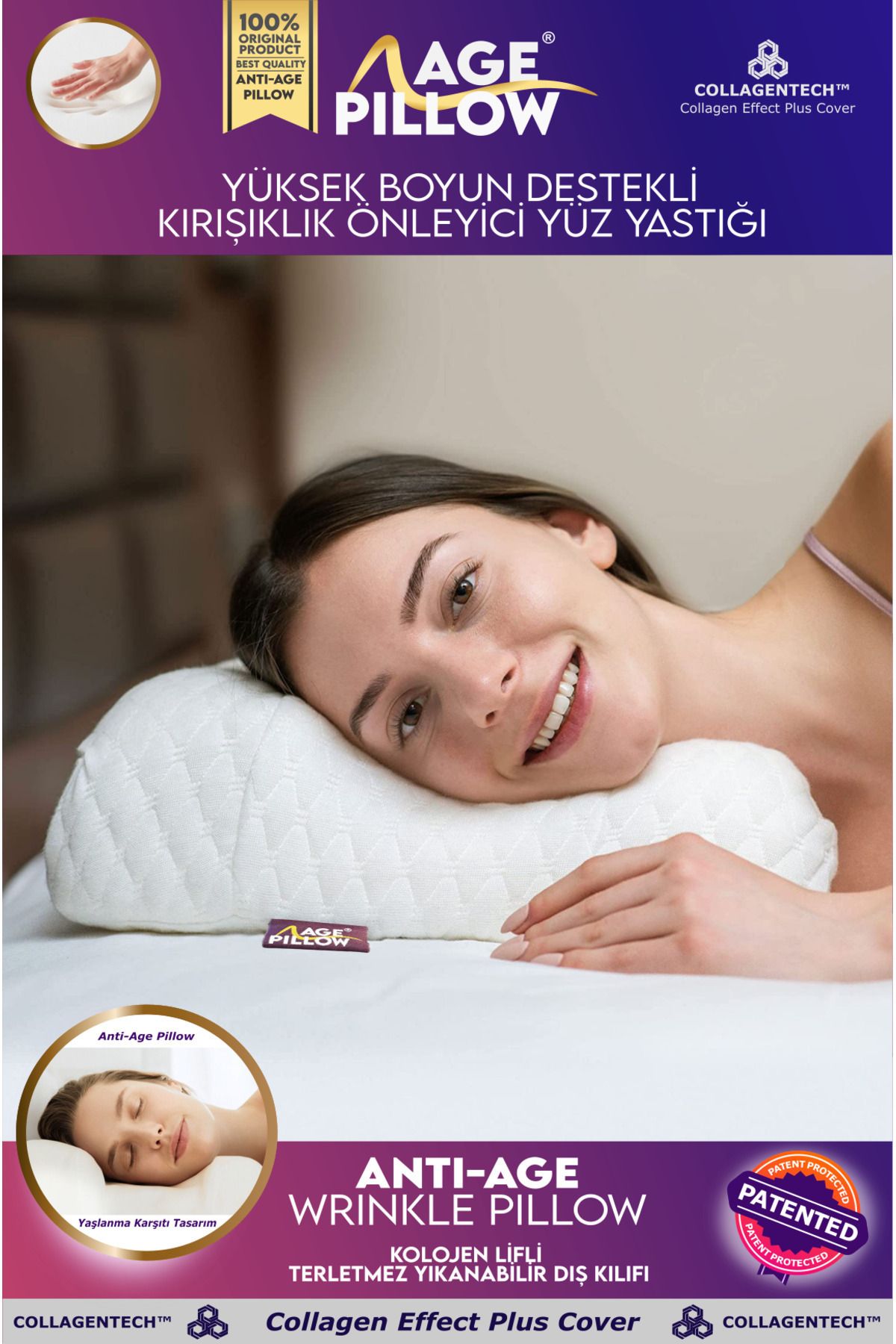 Anti wrinkle beauty pillow sales