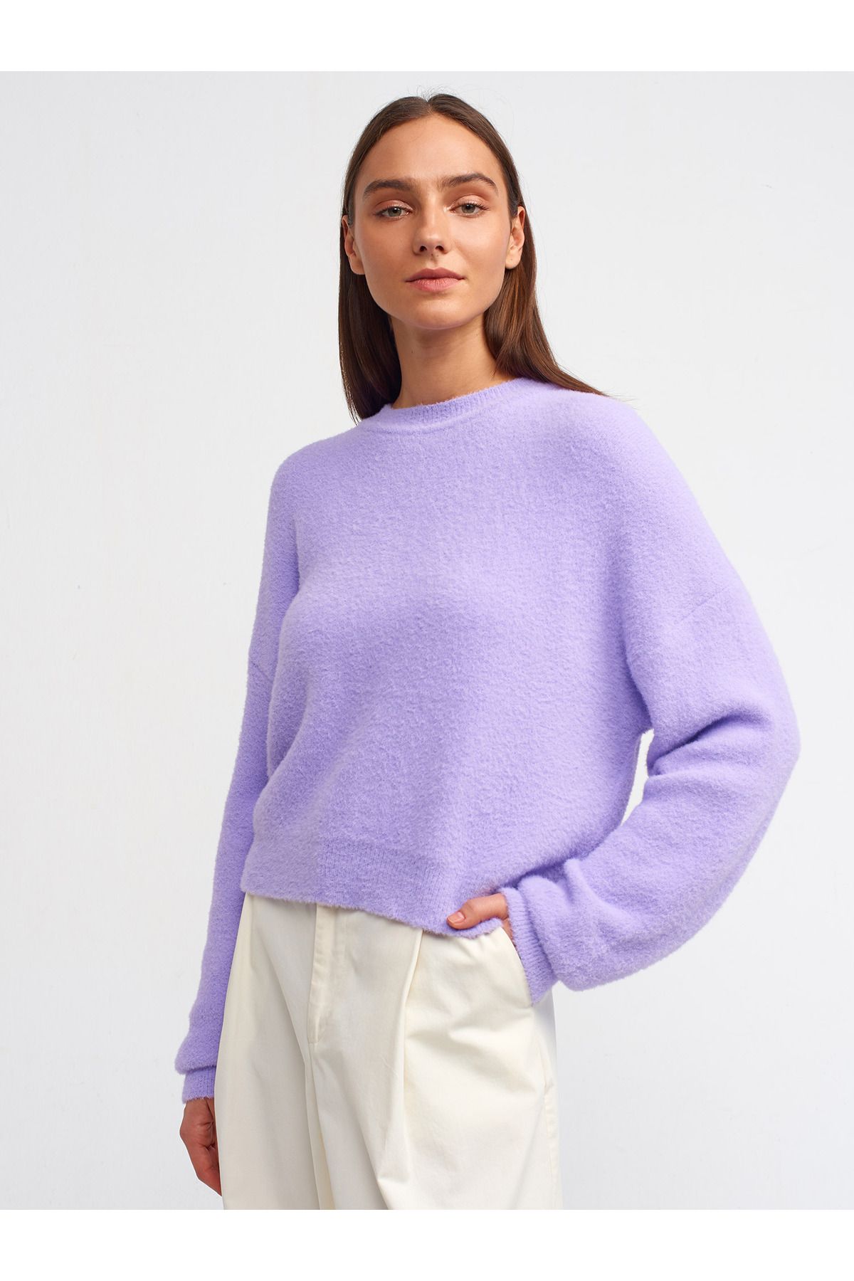 Lavender crew neck hotsell sweater