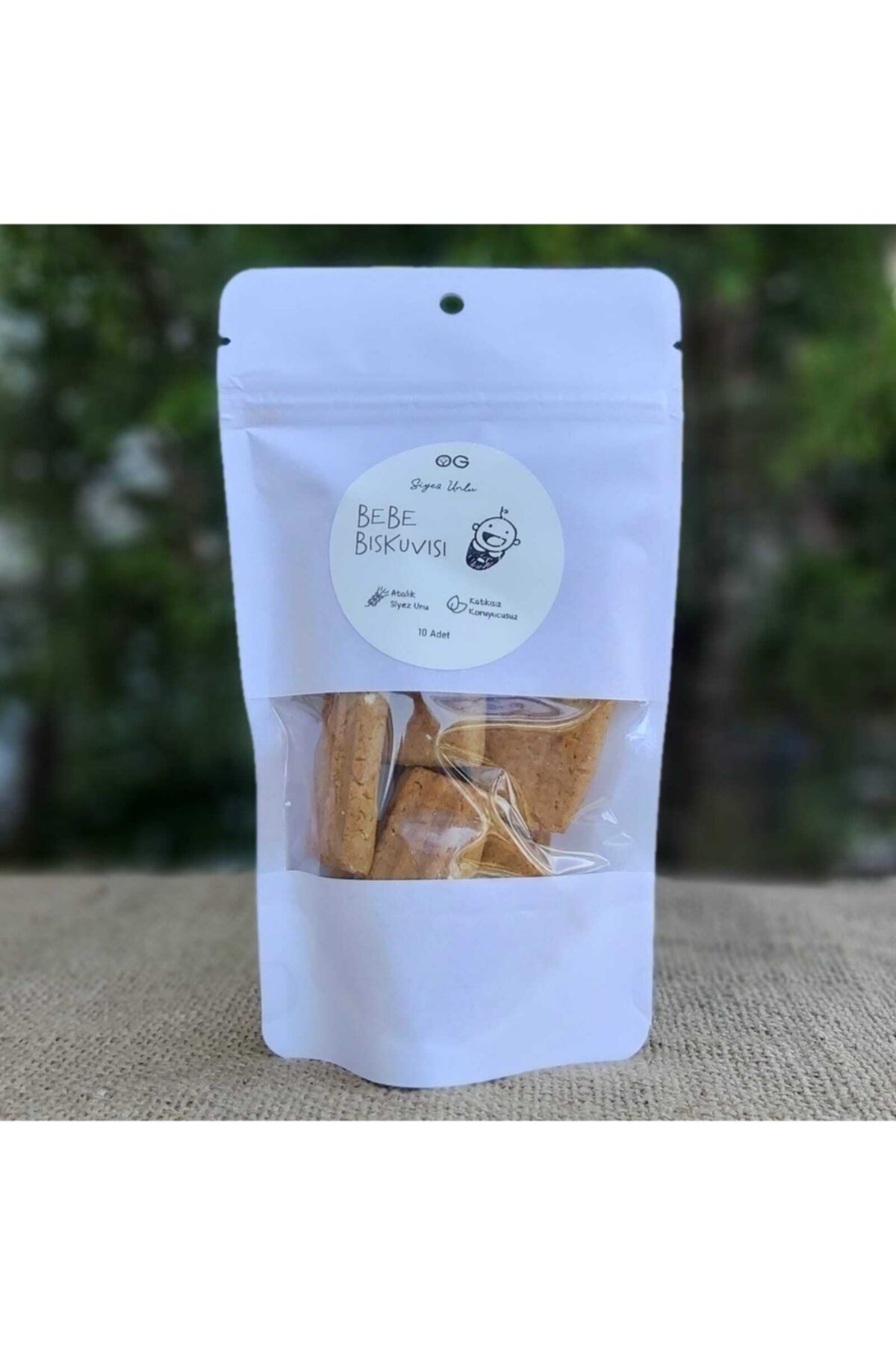 OG natural Siyez Unlu Bebe Bisküvisi 10 Adet