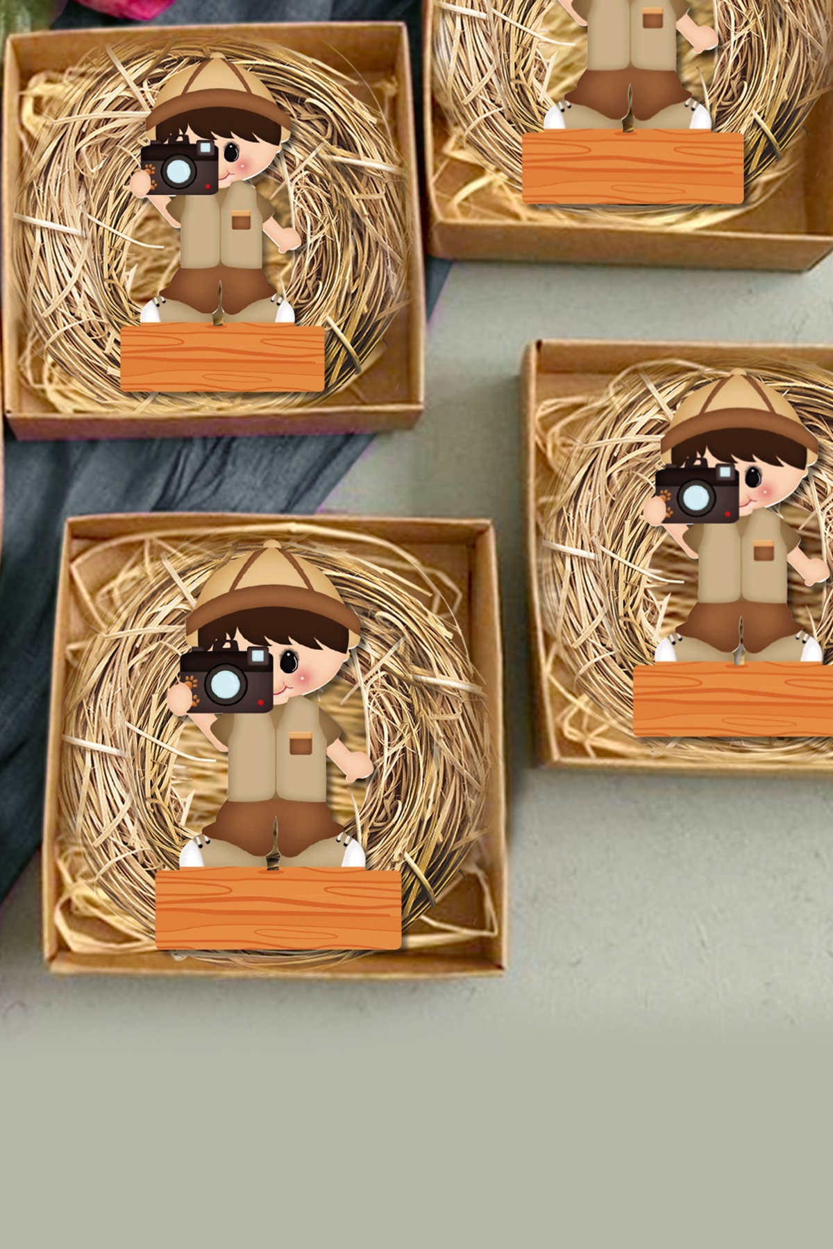 instababyrooms Bebek Çocuk Özel Gün Ahşap Magnet 20 Li Model No:20