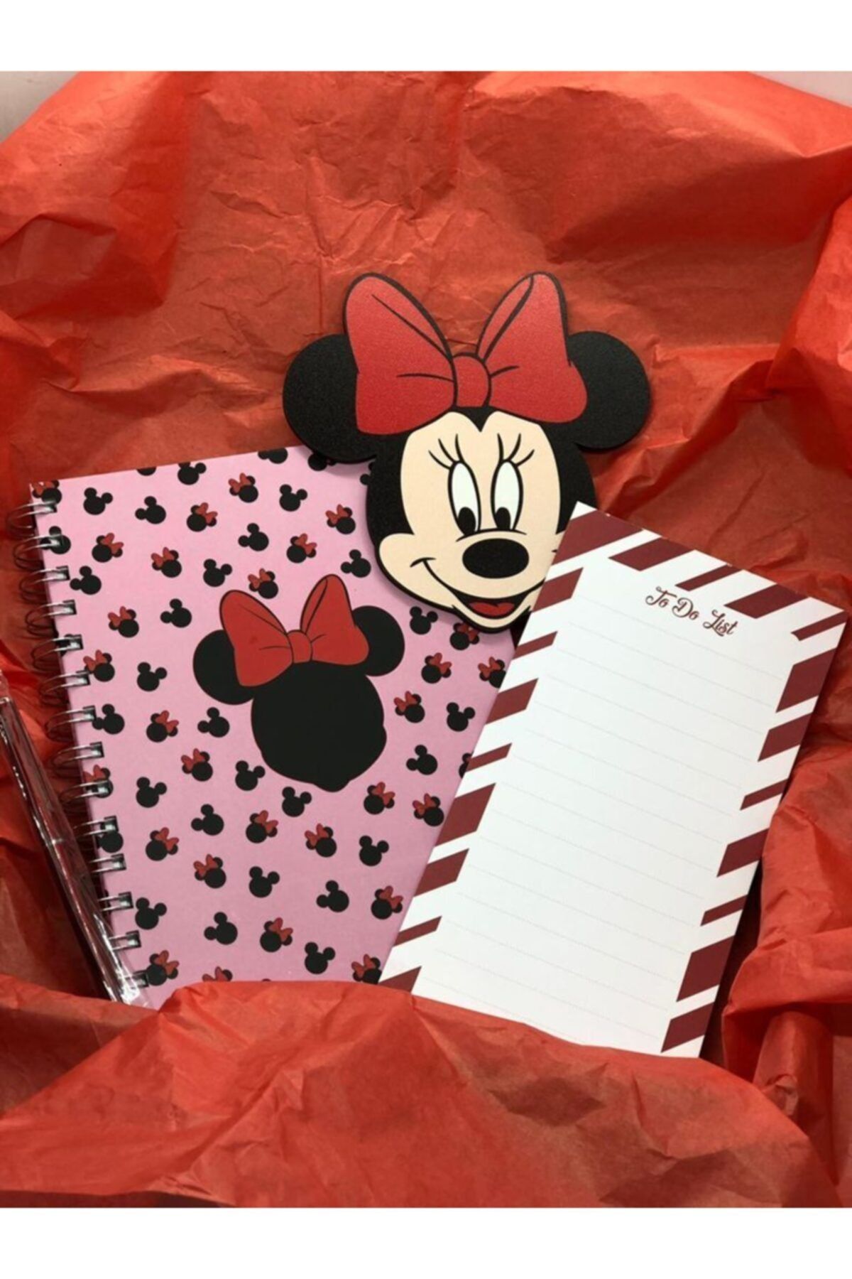 Defter Atölyesi Minnie Mouse Defter - Kalem - Figür - To Do List Seti