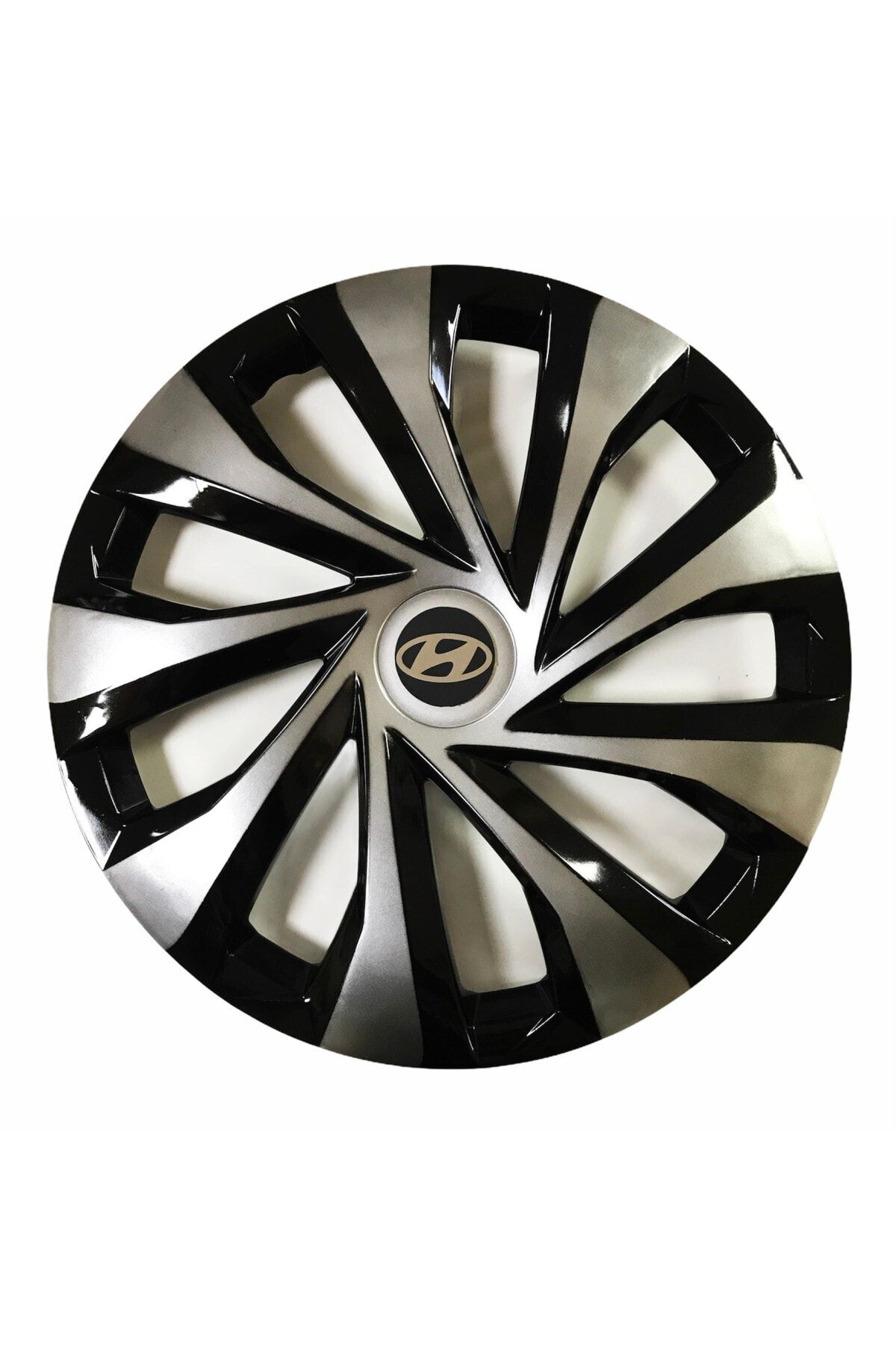 SAHLAN Hyundai Uyumlu Piano Black Siyah Jant Kapağı 4 Adet 14 Inç