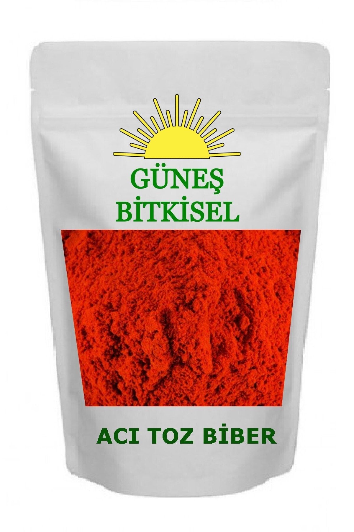 Güneş Bitkisel Acı Toz Biber Organik Boyasız 250 Gr