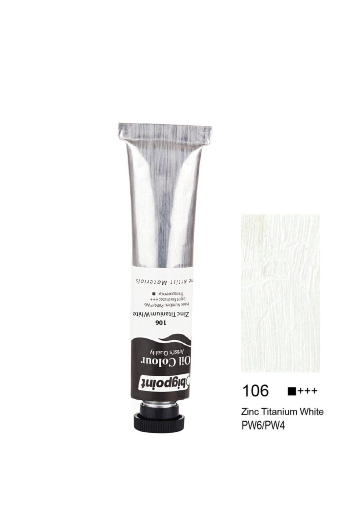 Bigpoint Yağlı Boya 45 ml Zinc Titanium White 106