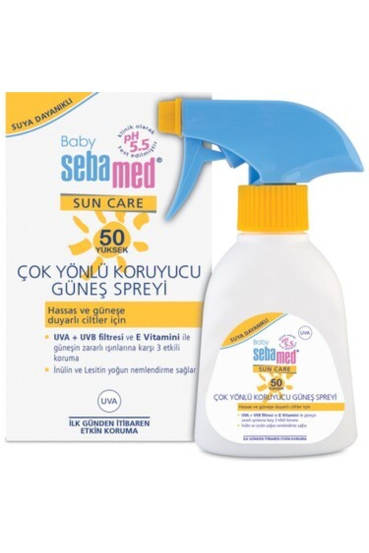 sebamed baby sun 50 spf bebek gunes spreyi 200 ml fiyati yorumlari trendyol