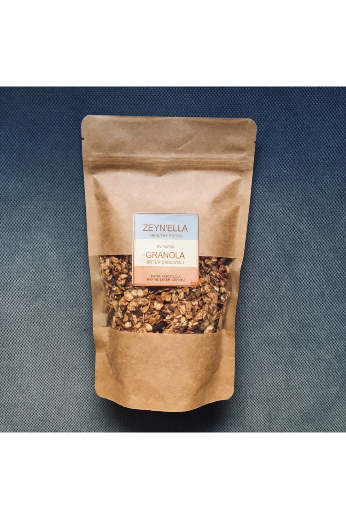 ZEYNELLA Organik Içerikli Ev Yapımı Granola Bitter Çikolatalı