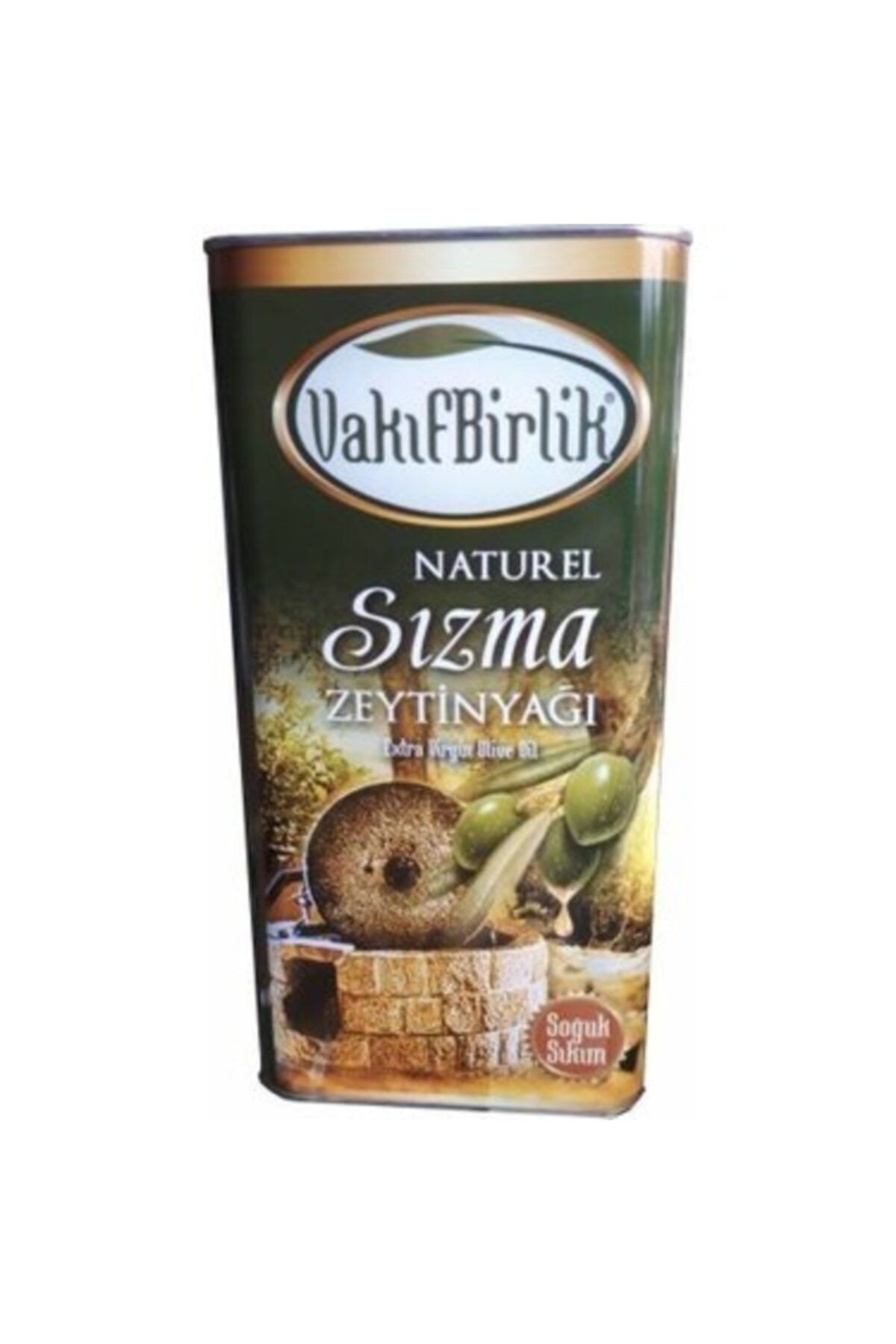 VAKIFBİRLİK ZEYTİNYAĞI Vakıf Birlik Naturel Sızma Soğuk Sıkım Zeytinyağı 5 L