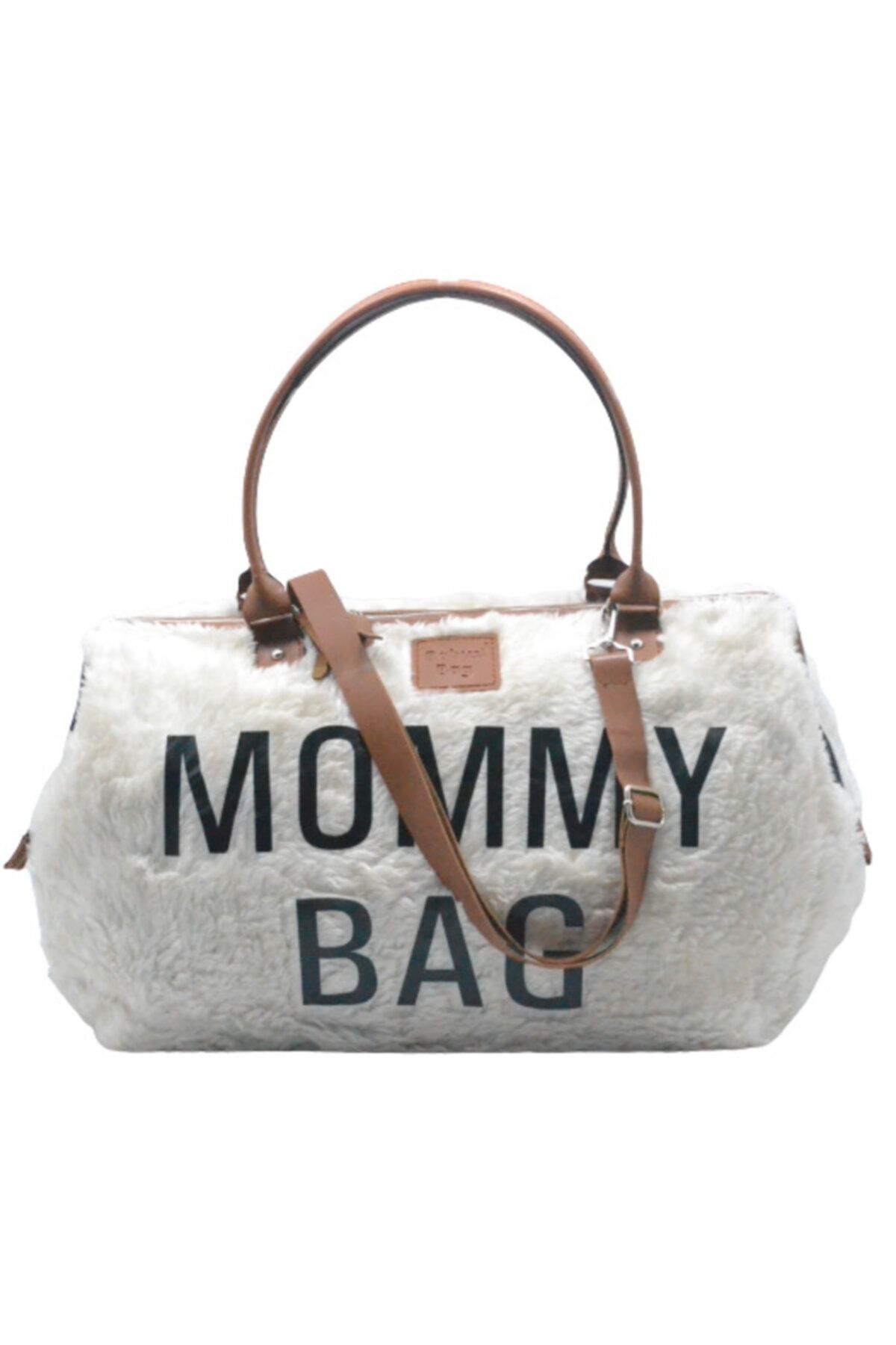 Babysi Mommy Bag Peluş Tasarım Baby Anne Bebek Bakım Ve Kadın Çantası