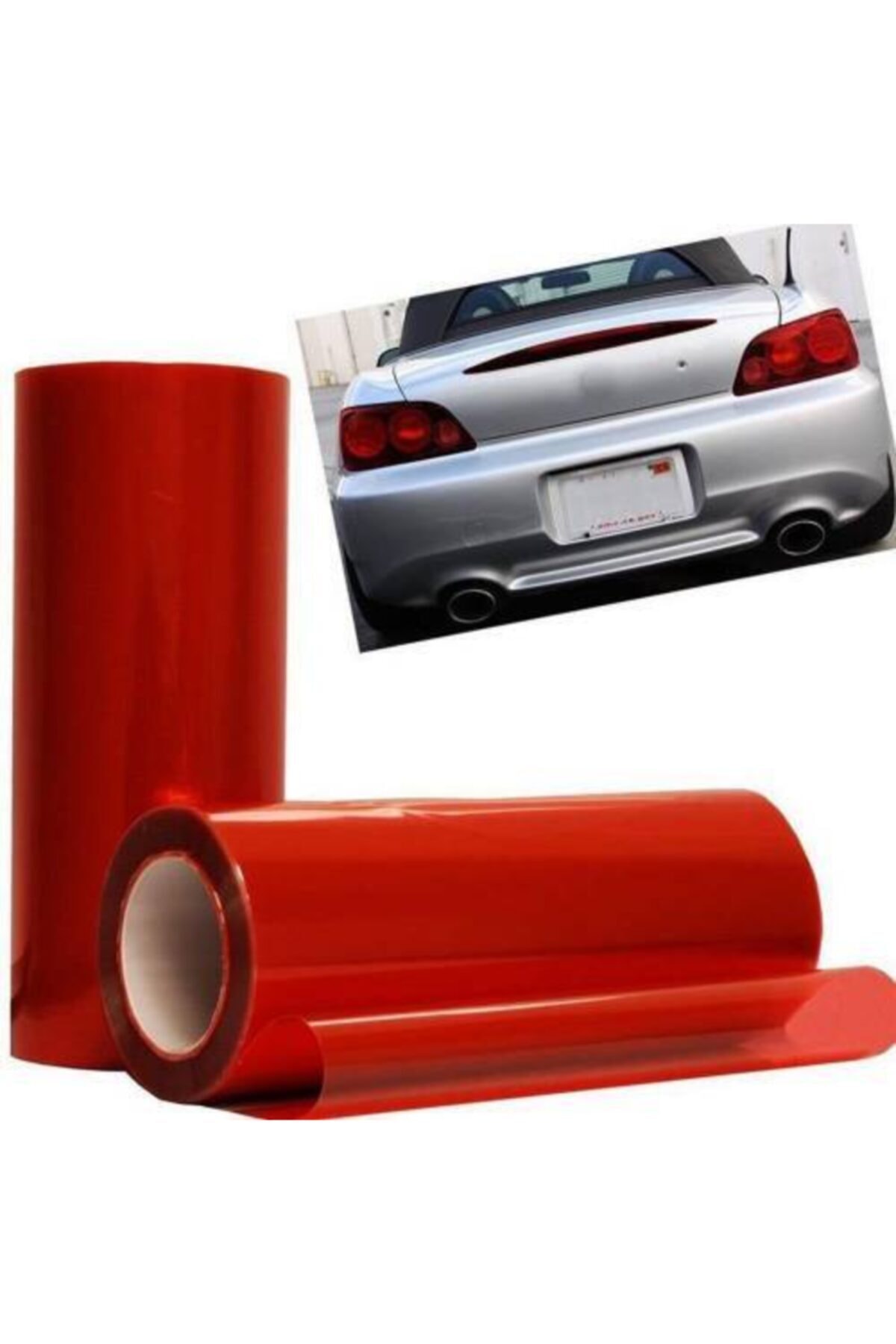 wolffol Kırmızı Far Filmi Transparan 30cmx1mt