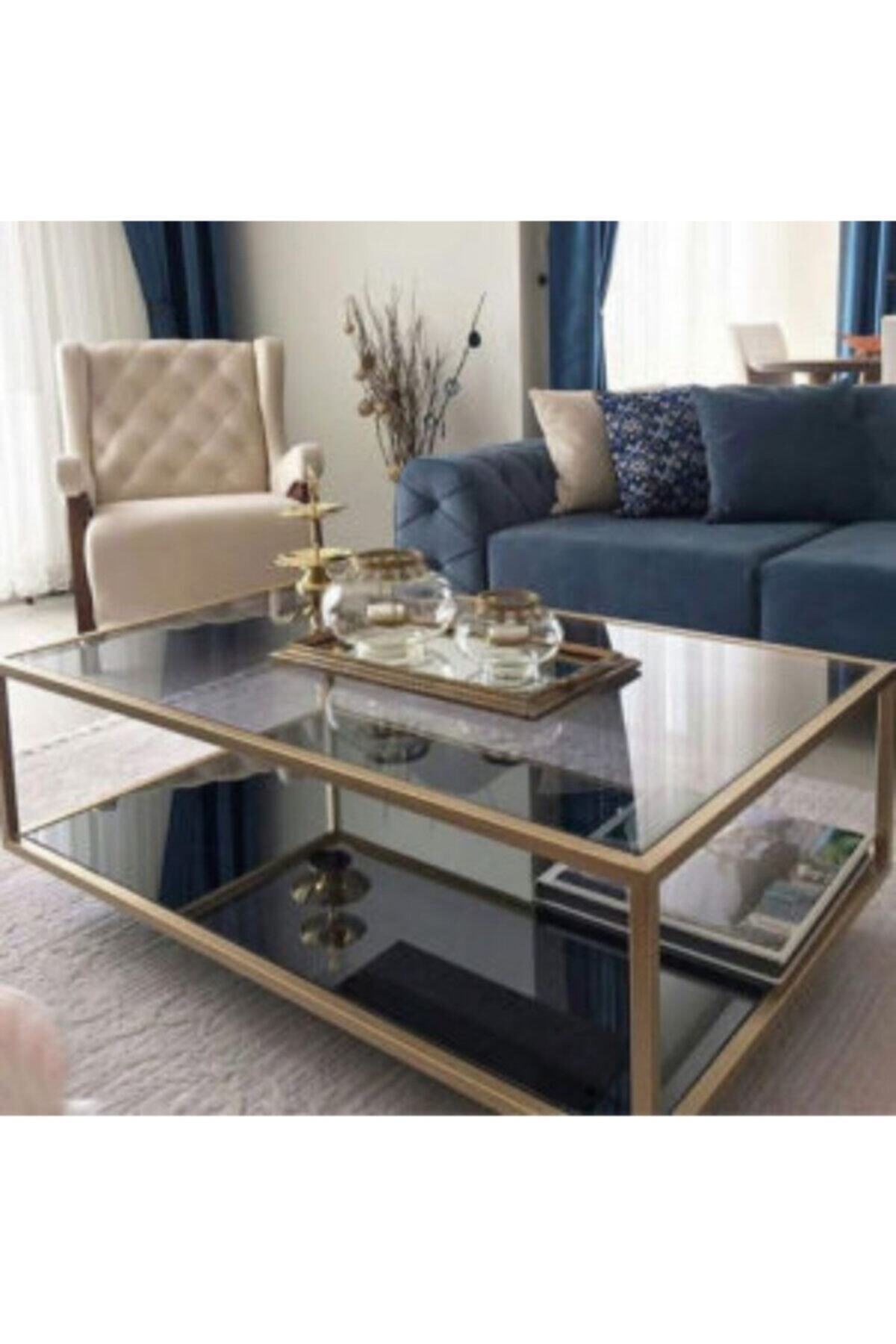 zey designer Metal Gizli Ayaklı Orta Sehpa