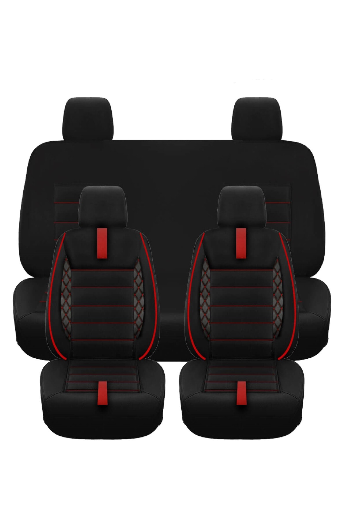Max Store Peugeot 206 Deri Detaylı Oto Koltuk Kılıfı - Ön Arka Full Set
