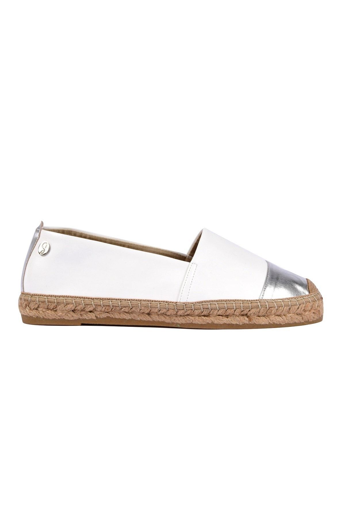 Su Espadril Espadril Audrey Beyaz Düz Ayakkabı