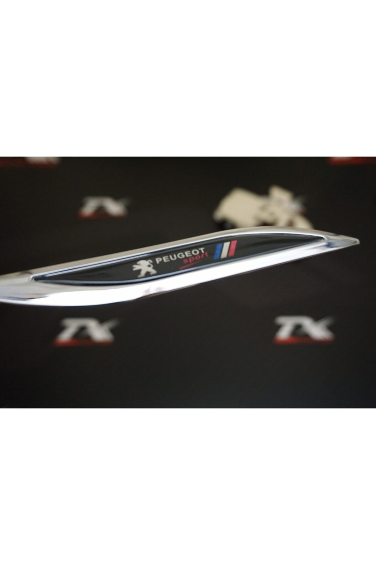 Peugeot Sport Logo Dolphin Çamurluk Yanı Yazı Krom Metal 3m 2020 Style