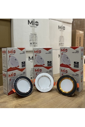 7 Watt 3 Renk Led Spot Siyah Gold Kasa Beyaz+Günışığı+4000K 3 ü 1 Arada Image 3