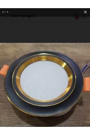 7 Watt 3 Renk Led Spot Siyah Gold Kasa Beyaz+Günışığı+4000K 3 ü 1 Arada Image 0