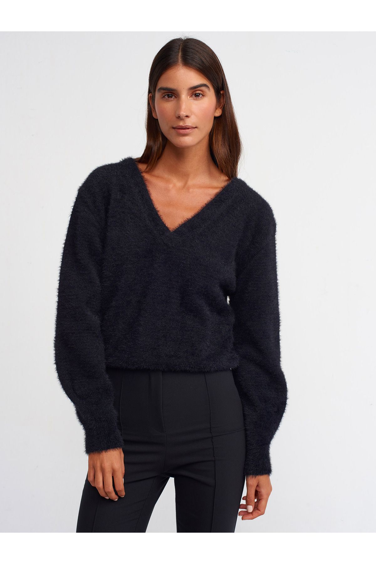 Low cut shop v neck sweater