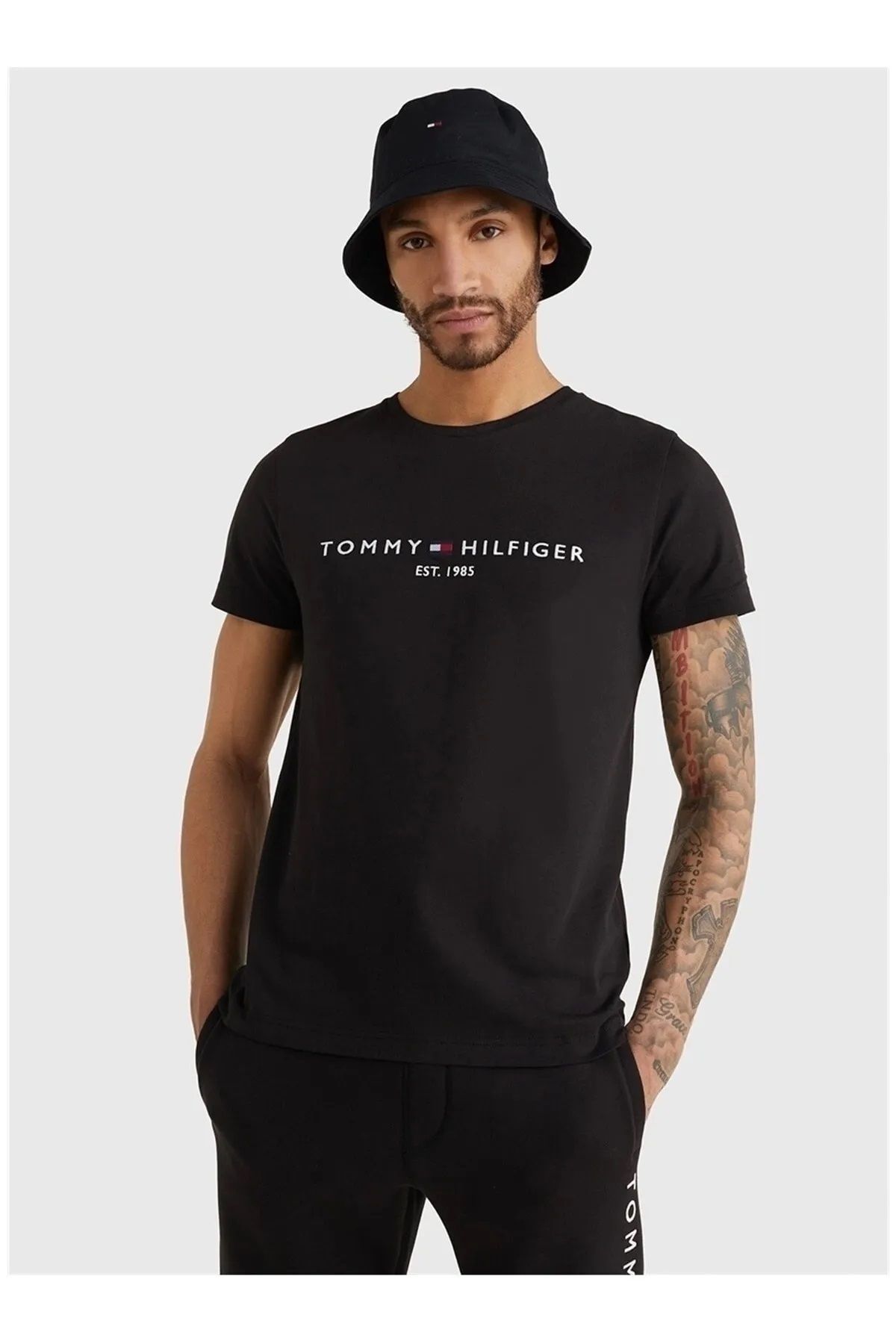 Tommy hilfiger black top polo t shirt