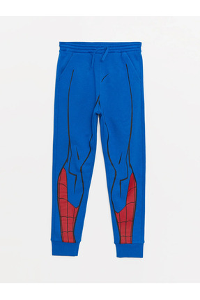 Kapüşonlu Spiderman Baskılı Uzun Kollu Erkek Çocuk Tişört ve Eşofman Altı Image 3