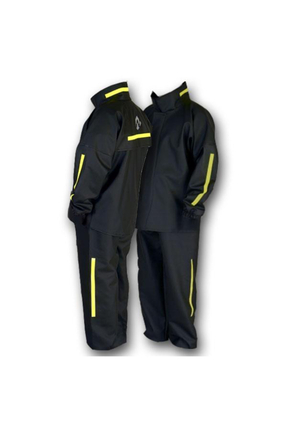 - Reflektörlü Motorcu Yağmurluğu Dikişsiz Sıcak Pres Image 0