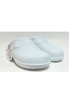 Beyaz Unisex Ekstra Hafif Suya Dayanıklı Lavabo Banyo Mutfak Balkon Teras Bahçe Islak Zemin Terliği Image 2