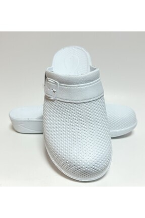 Beyaz Unisex Ekstra Hafif Suya Dayanıklı Lavabo Banyo Mutfak Balkon Teras Bahçe Islak Zemin Terliği Image 3