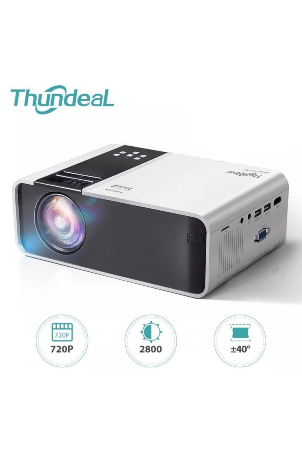 exeo Thundeal Td90 Miracast 720p Taşınabilir 2800 Lümen Led Projektör