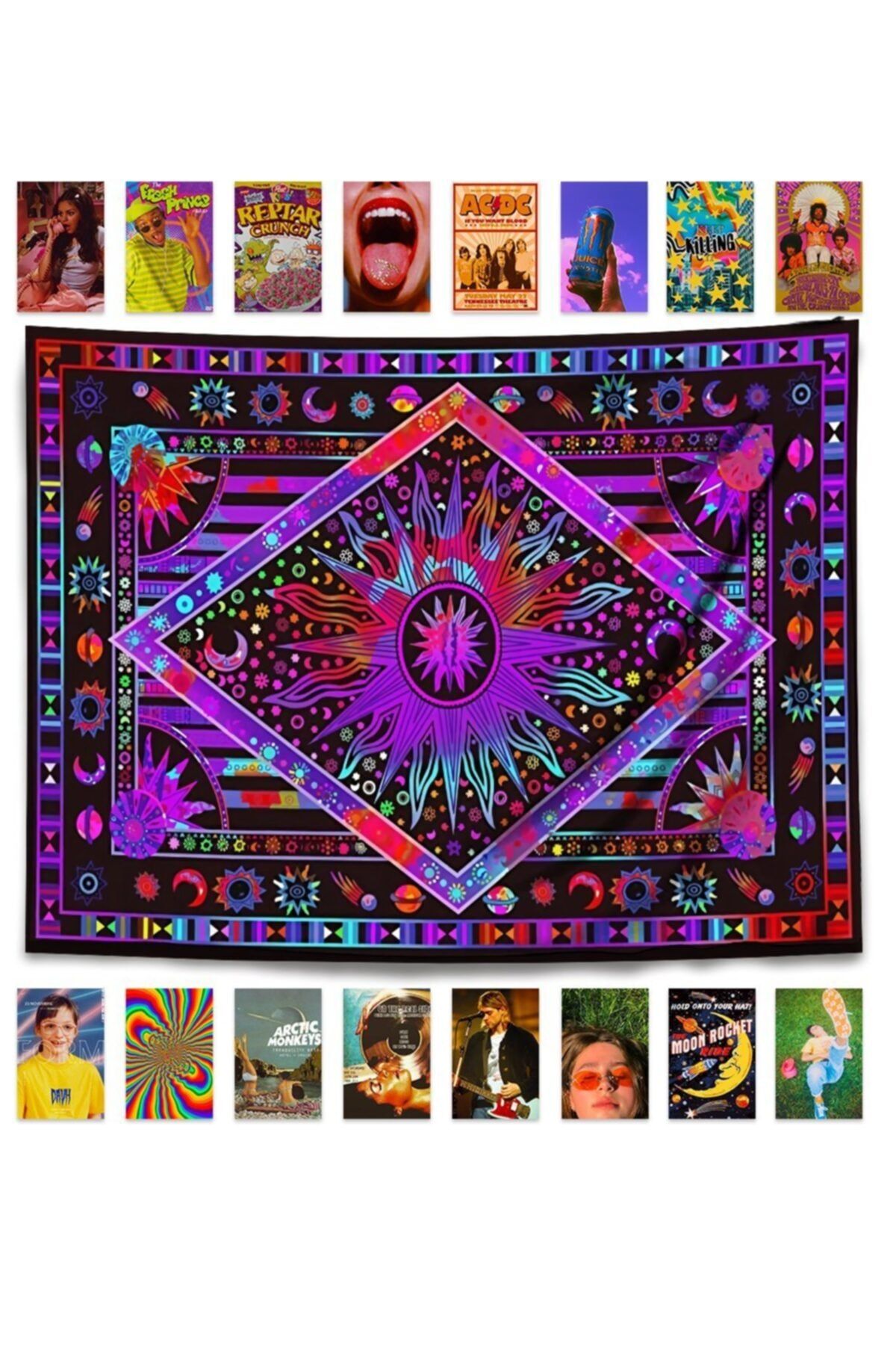 bukashops Ikonik Galaxy Duvar Halısı 70x100 Cm