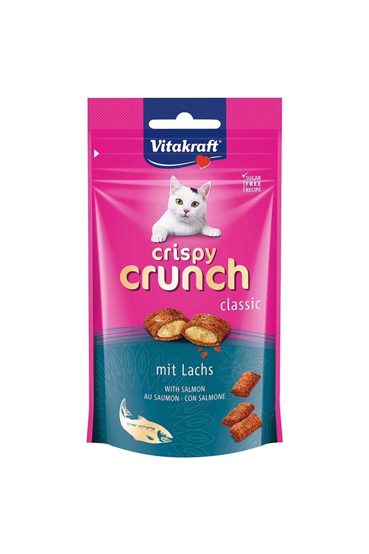 Vitakraft Crispy Crunch Somonlu Kedi Ödülü 60 gr