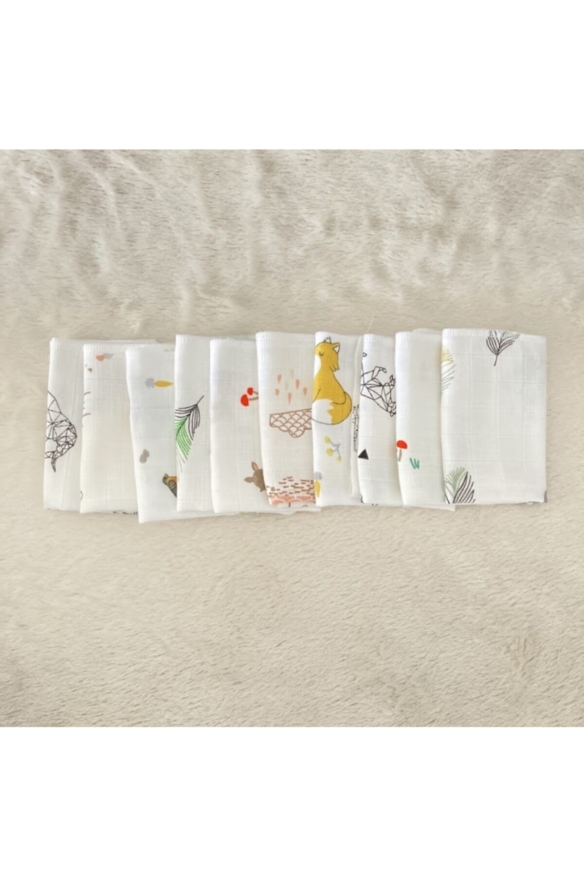 SECbabycollection Müslin Ağız Mendili 10’lu