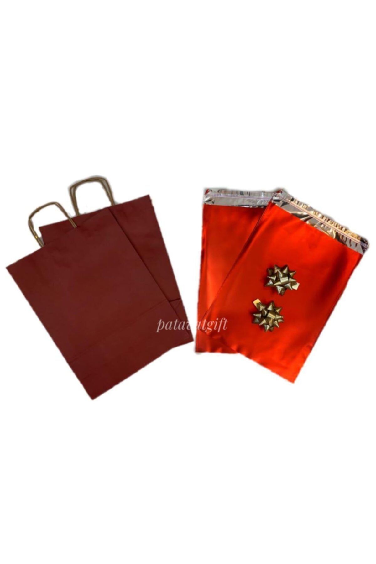 Patavat Karton Poşet + Hediye Paketi + Süs - Hediye Paketleme Seti