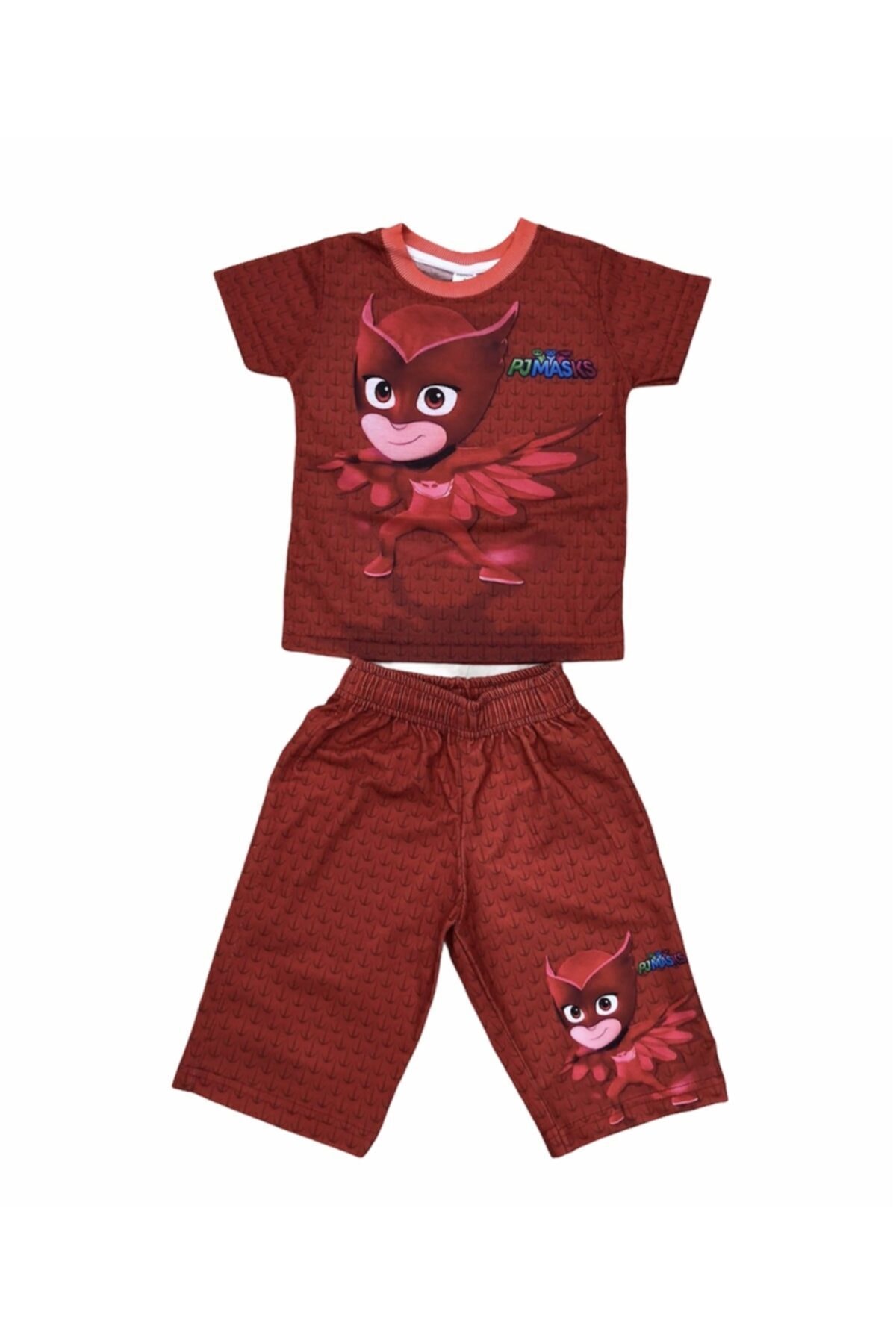 Dıgıl Kids Kız Çocuk Kırmızı Desenli Pj Mask Pijamaskeliler Baykuş Kostüm