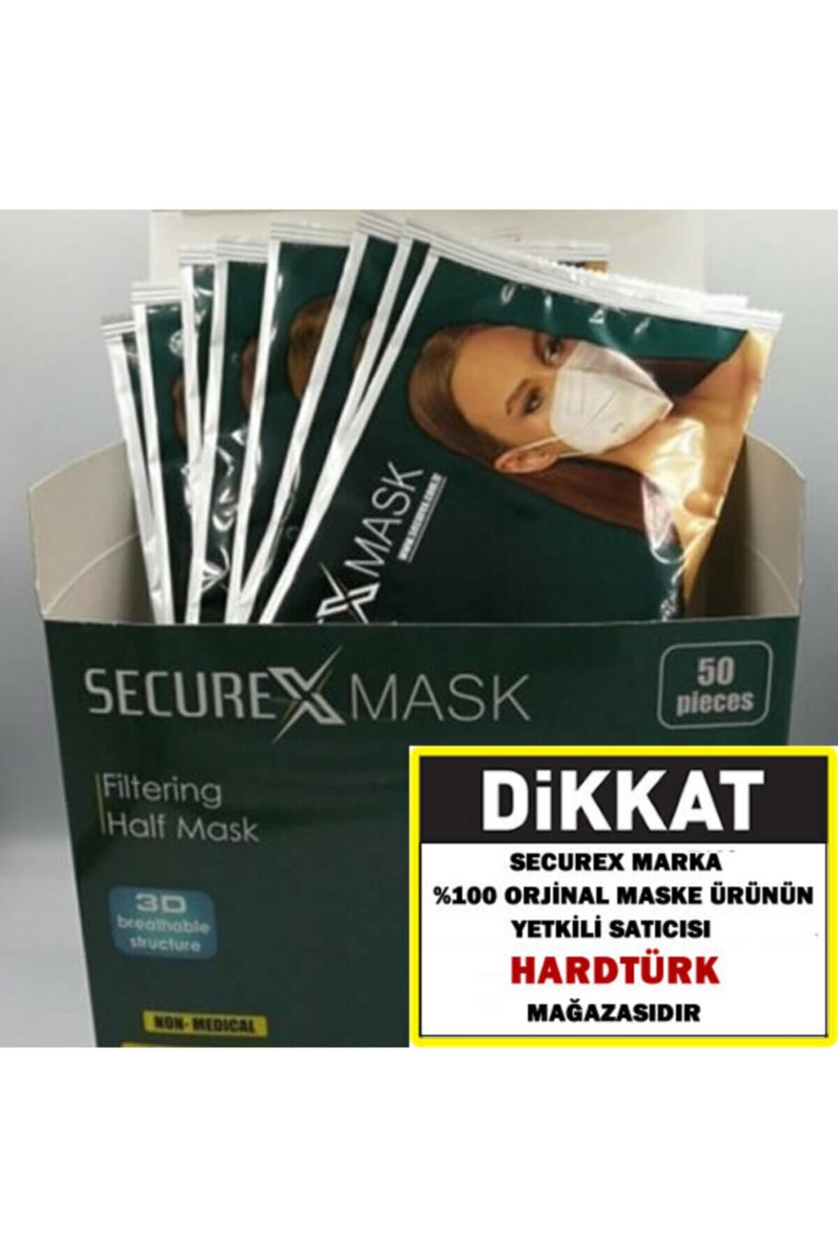 SECUREX MASK N95 Maske 25 Adet Türkiye'de Tek Nano Fiber Katmanlı Maske