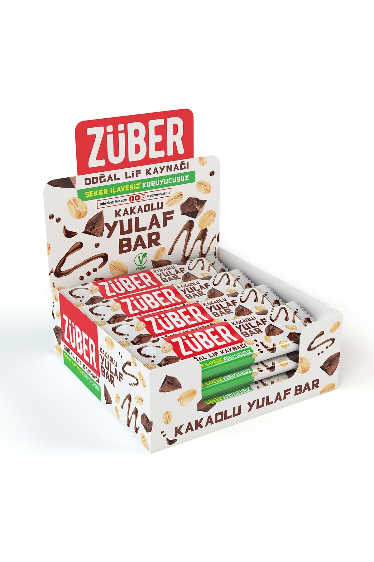 Züber Kakaolu Yulaf Bar - 16 Adet X 28gr