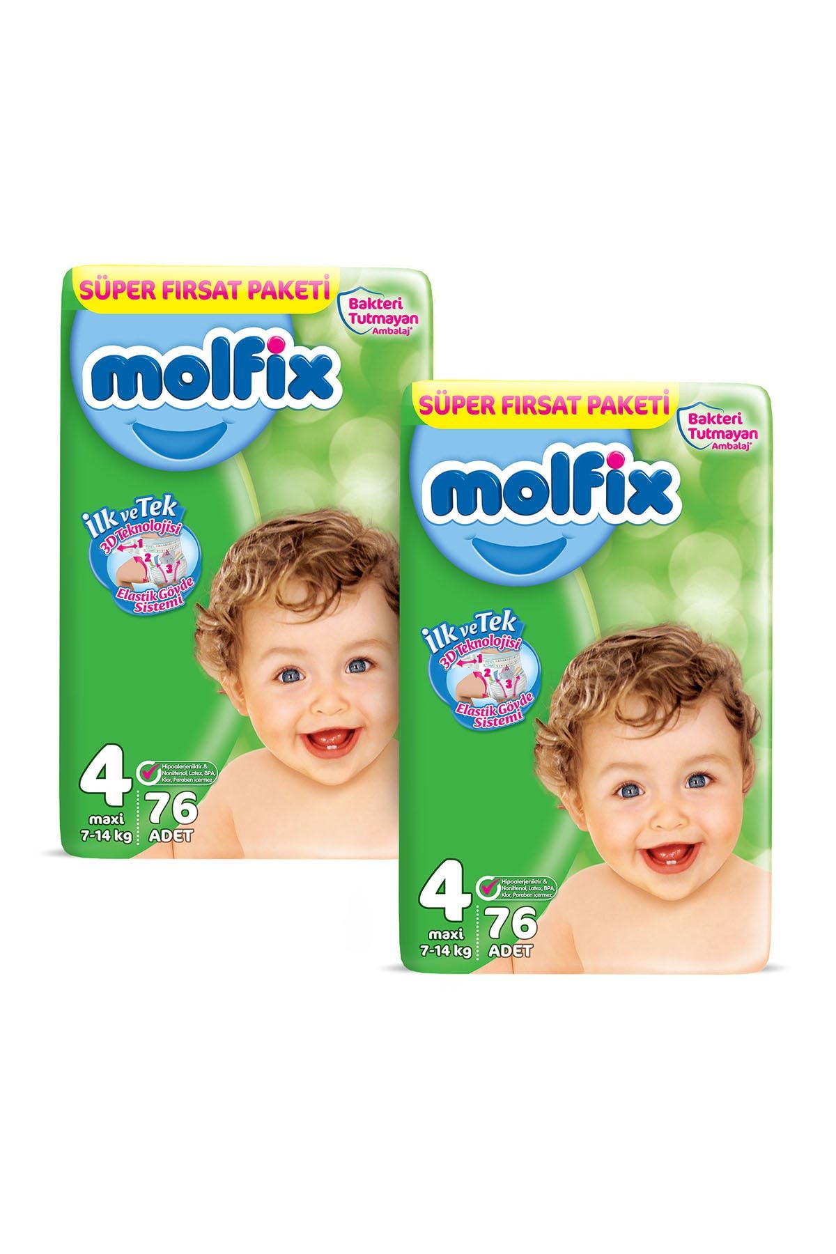 molfix bebek bezi 4 beden maxi aylik firsat paketi 152 adet fiyati yorumlari trendyol